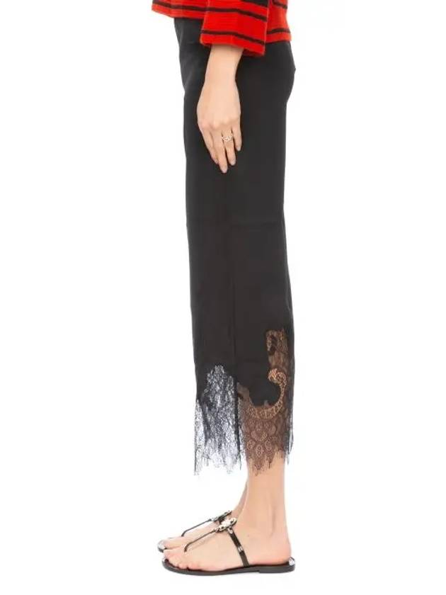 McCue Lace Silk Pants Black 435209 RJB01 1000 - ALEXANDER MCQUEEN - BALAAN 4