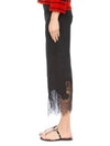 McCue Lace Silk Pants Black - ALEXANDER MCQUEEN - BALAAN 4