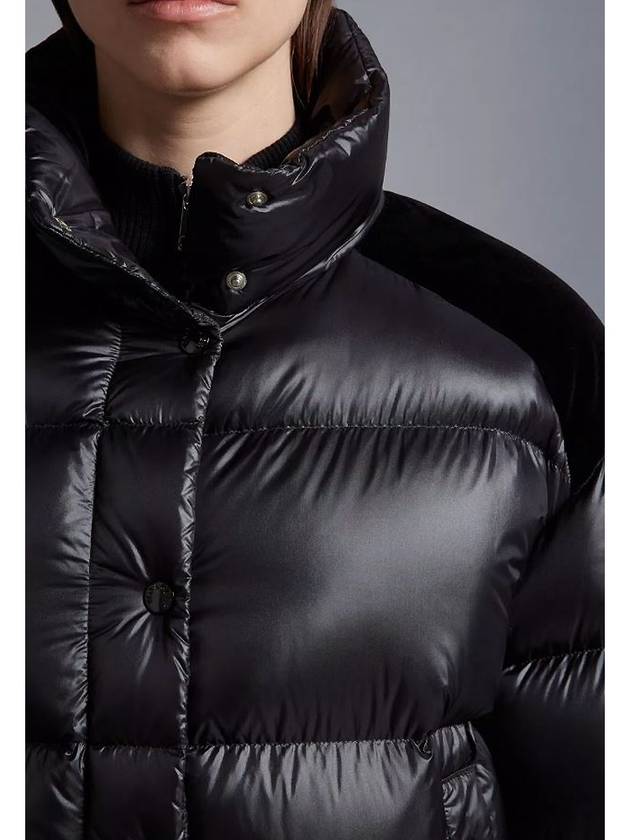 23FW nyong women's long padded down jacket black - MONCLER - BALAAN 4