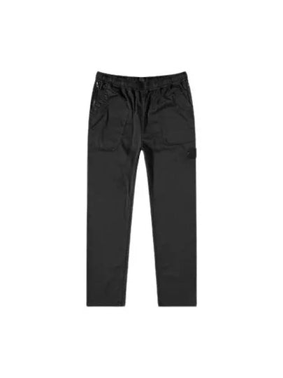 Ghost Piece Stretch Cotton Lyocell Satin Cargo Pants Black - STONE ISLAND - BALAAN 2