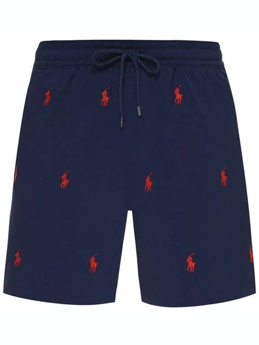 Red Pony Logo Traveler Shorts Navy - POLO RALPH LAUREN - BALAAN 2