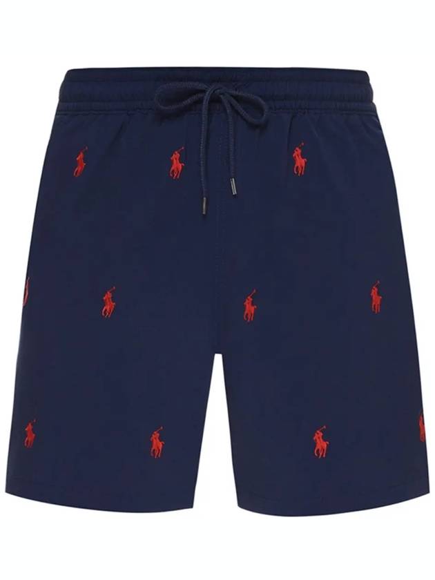 Red Pony Logo Traveler Shorts Navy - POLO RALPH LAUREN - BALAAN 3