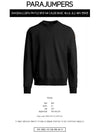 Caleb Basic Logo Patch Sweatshirt Black - PARAJUMPERS - BALAAN 3