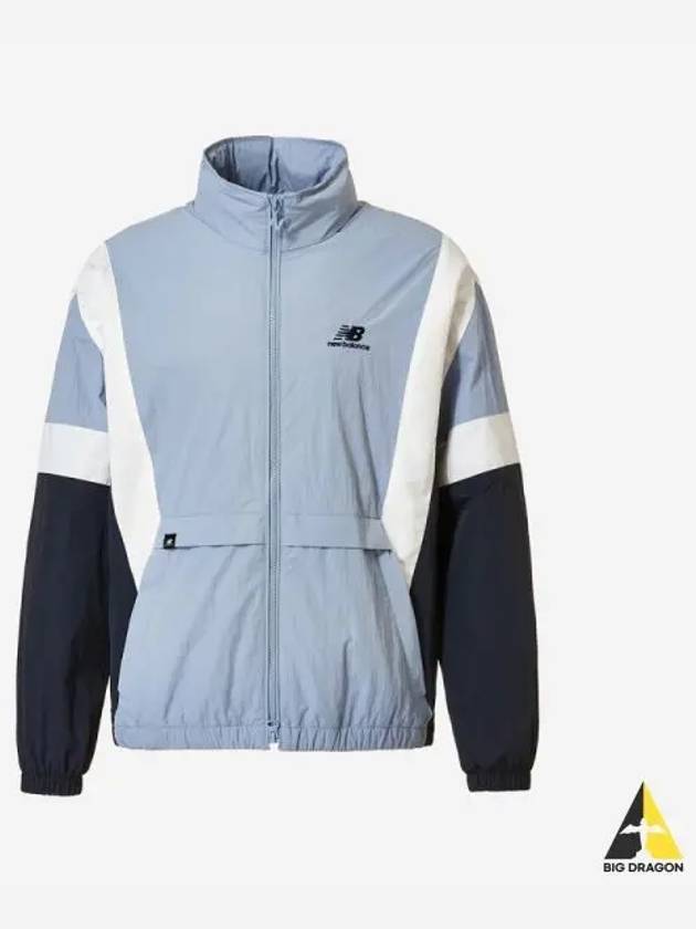 Uni N Flying Warm Up Jacket 51 Light Blue - NEW BALANCE - BALAAN 1