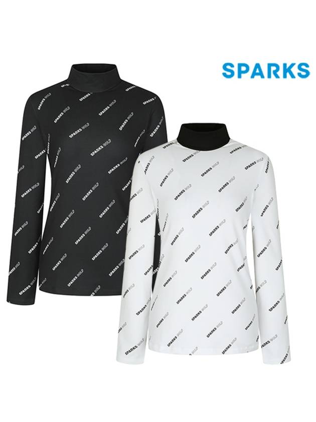 Women s Half Neck Long Sleeve T Shirt SL3LTS008 - SPARKS - BALAAN 1