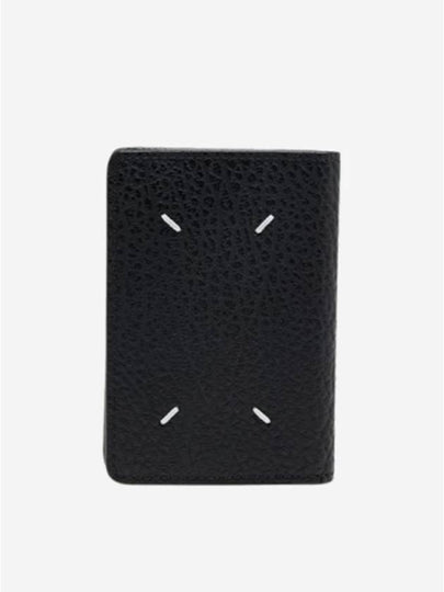 Bovine Leather Card Wallet Black - MAISON MARGIELA - BALAAN 2