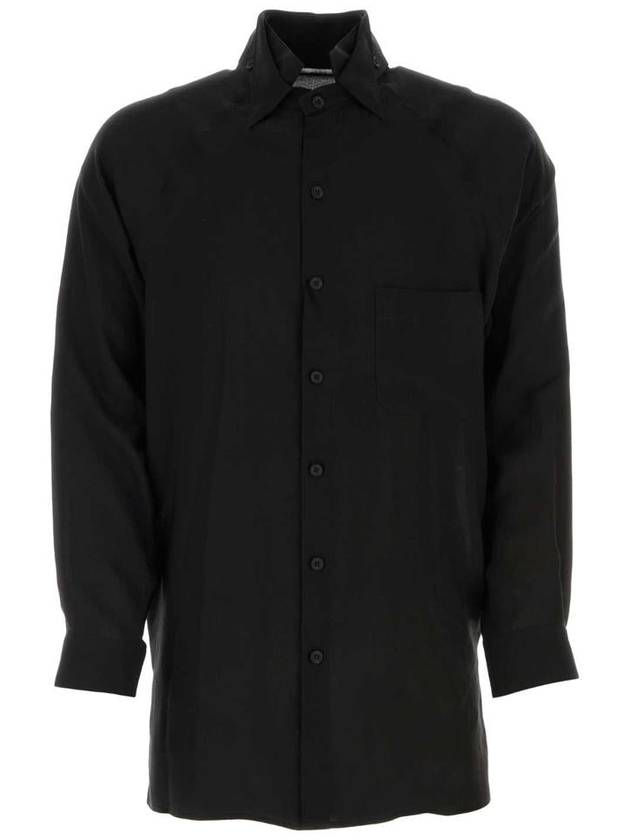 H71 hsb37216 1 Men's Shirt Southern Long Sleeve T-Shirt Short Sleeve Top Crew Neck Round Neck MAN BLACK SHIRTS - YOHJI YAMAMOTO - BALAAN 2