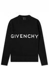 4G Logo Cotton Knit Top Black - GIVENCHY - BALAAN 2