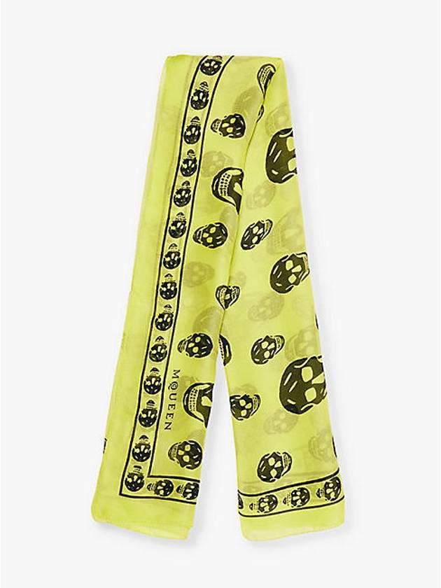 Alexander McQueen Silk Classic Skull Scarf - ALEXANDER MCQUEEN - BALAAN 7