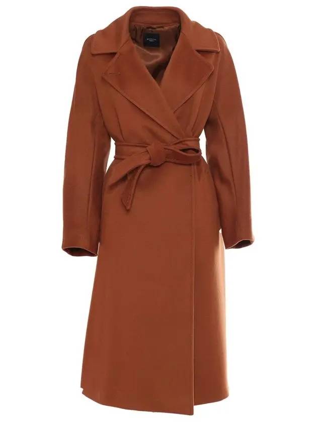 Max Mara Weekend Women s Regina Belted Double Wool Coat Brown 2425016092600 056 - WEEKEND MAX MARA - BALAAN 1