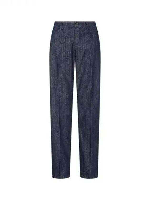 Women s Twinkle Striped Denim Pants Blue 270296 - EMPORIO ARMANI - BALAAN 1