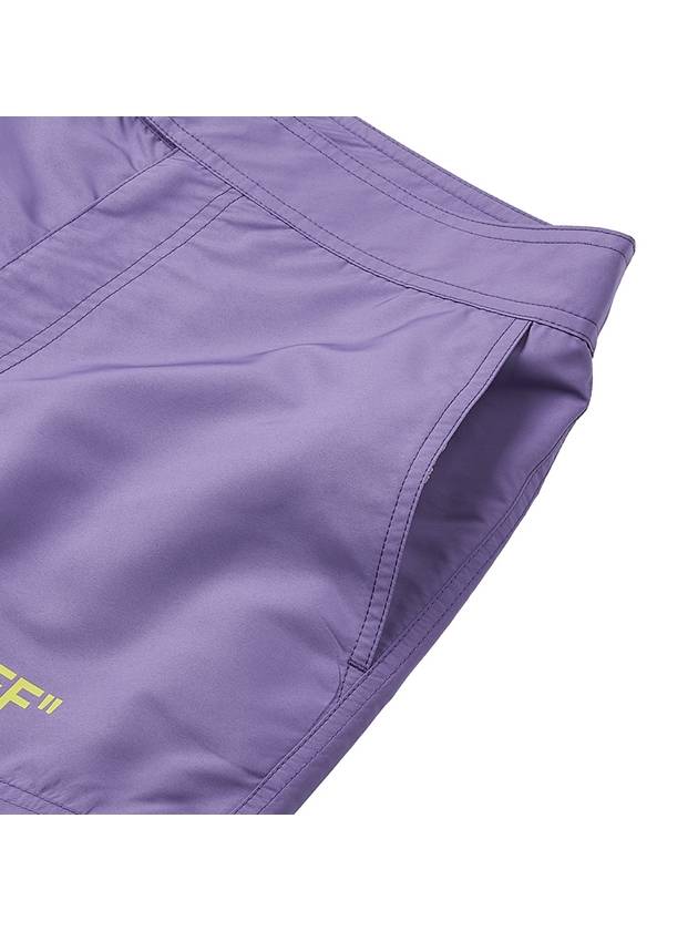 Swim Pants OMFD002S23FAB001 3850 LILAC - OFF WHITE - BALAAN.