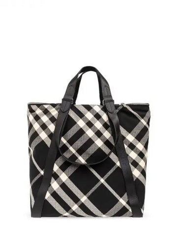 Shield check shopper tote bag 270244 - BURBERRY - BALAAN 1