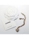 CC Heart Crystal Pendant Bracelet Gold - CHANEL - BALAAN 3