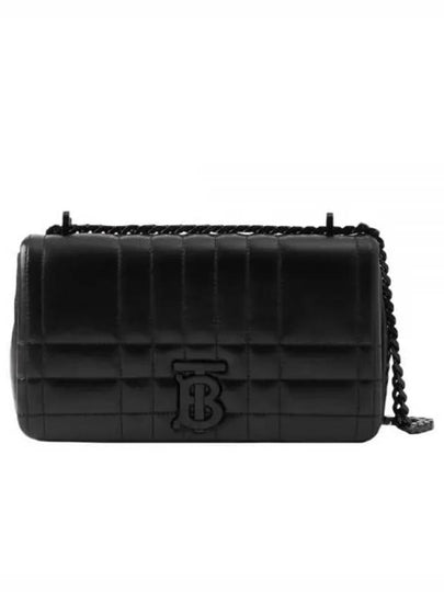 Women's Lola Quilted Small Leather Shoulder Bag Black - BURBERRY - BALAAN 2