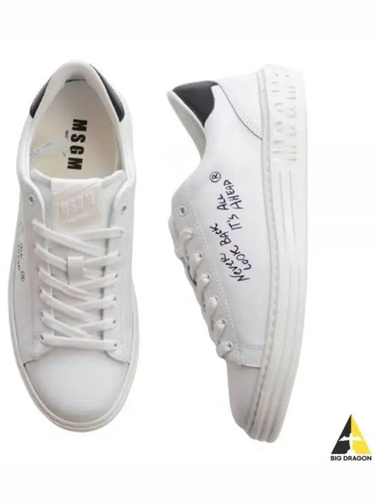 lettering logo leather sneakers 3540MS501 323 99 - MSGM - BALAAN 2