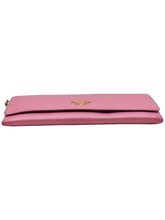 Prada 1M1290 Pink Saffiano WOC Long Wallet Chain Cross Bag - PRADA - BALAAN 6