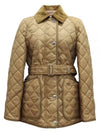 Diamond Quilted Nylon Jacket Beige - BURBERRY - BALAAN 2