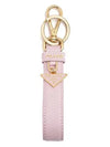 Saffiano Small Logo Charm Key Holder Alabaster Pink - PRADA - BALAAN.