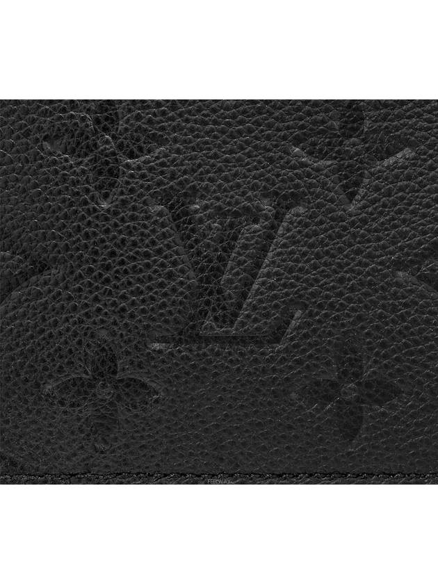 Romy Monogram Leather Card Wallet Black - LOUIS VUITTON - BALAAN 5