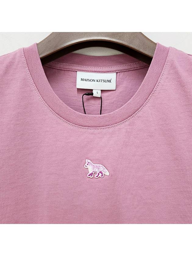 Baby Fox Patch Baby Short Sleeve T-Shirt Blossom - MAISON KITSUNE - BALAAN 4