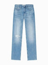 JEANS Women s Light Blue High Rise Slim Straight Fit Italian Denim J223377 1AA - CALVIN KLEIN - BALAAN 2