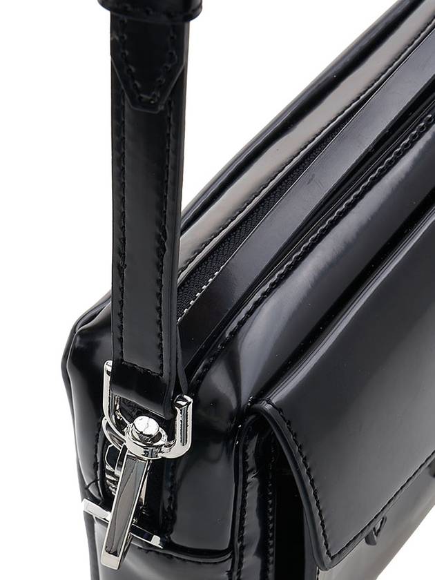 Slanted Click Cross Bag Black - MSGM - BALAAN 9