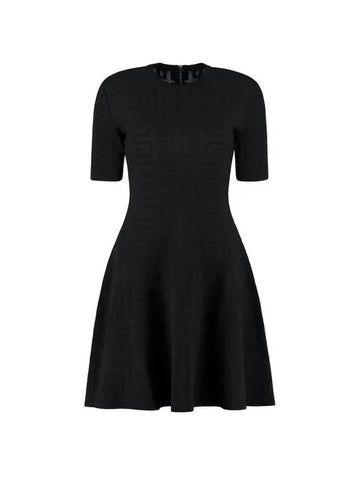 4G Monogram Midi Dress Black - GIVENCHY - BALAAN 1