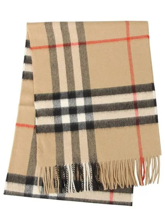 Vintage Check Cashmere Muffler Beige - BURBERRY - BALAAN 2