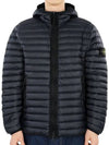 Loom Woven Chambers Down Padding Dark Navy - STONE ISLAND - BALAAN 3