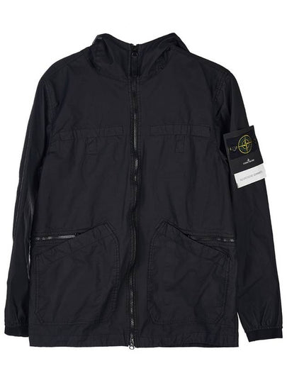 Men's Aggressive Gomato Zip Up Hoodie Black - STONE ISLAND - BALAAN 2