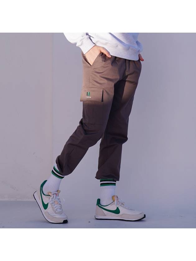 Solid Logo Jogger Pants BROWNTMFPJ40414 - TRIMERE - BALAAN 1