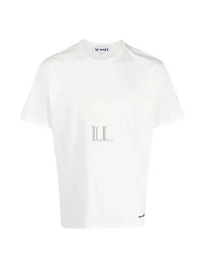 Classic Small Logo Print Short Sleeve T-Shirt Off White - SUNNEI - BALAAN 2