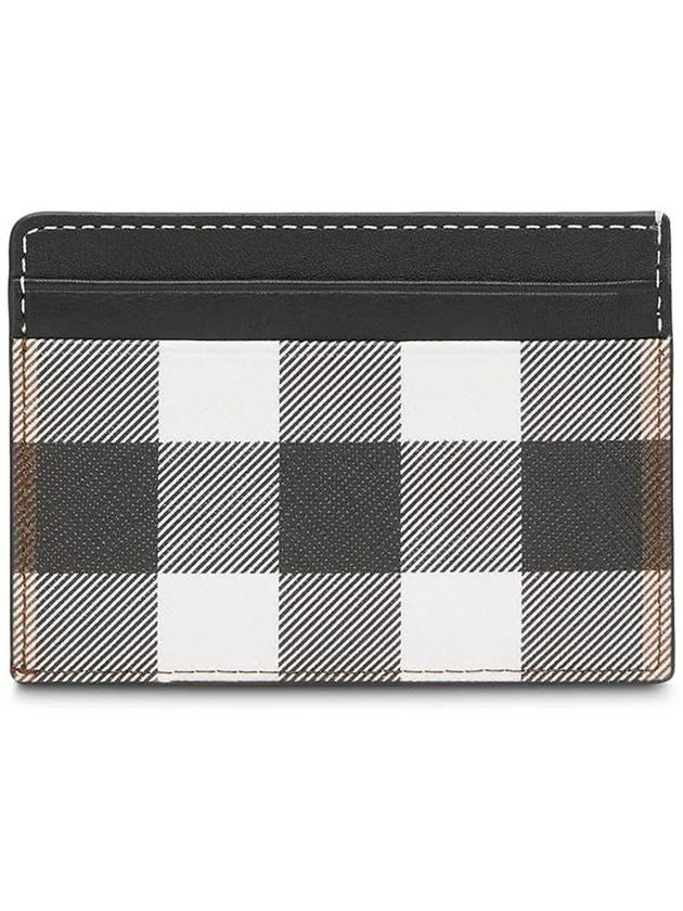 Check Print 2-tier Card Wallet Dark Burch Brown - BURBERRY - BALAAN 4