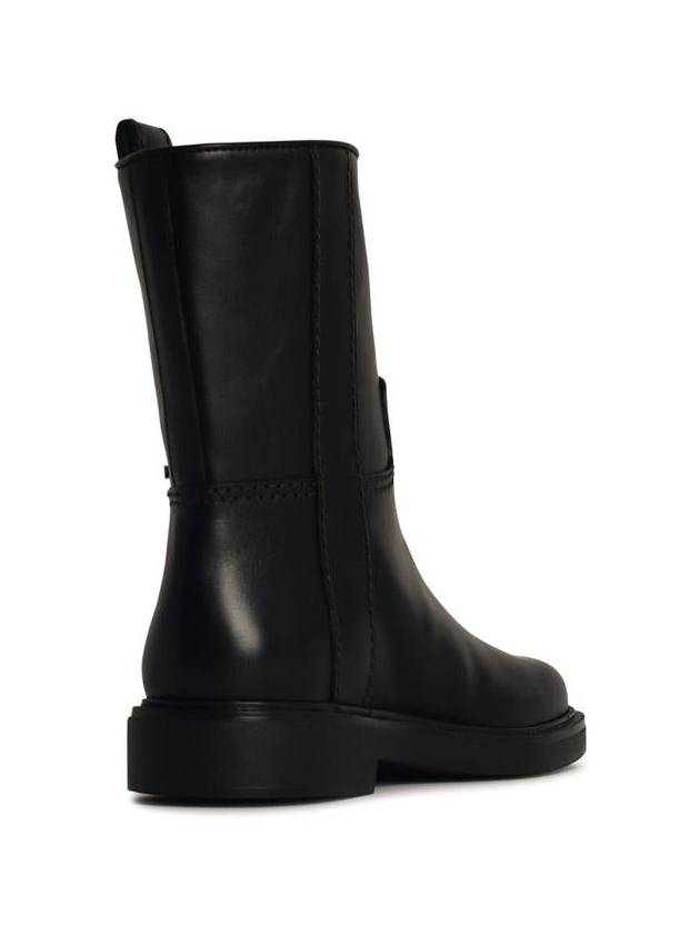 Tod'S Black Leather Ankle Boots - TOD'S - BALAAN 3