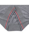 Striped Detail Cashmere Turtleneck Grey - THOM BROWNE - BALAAN 8