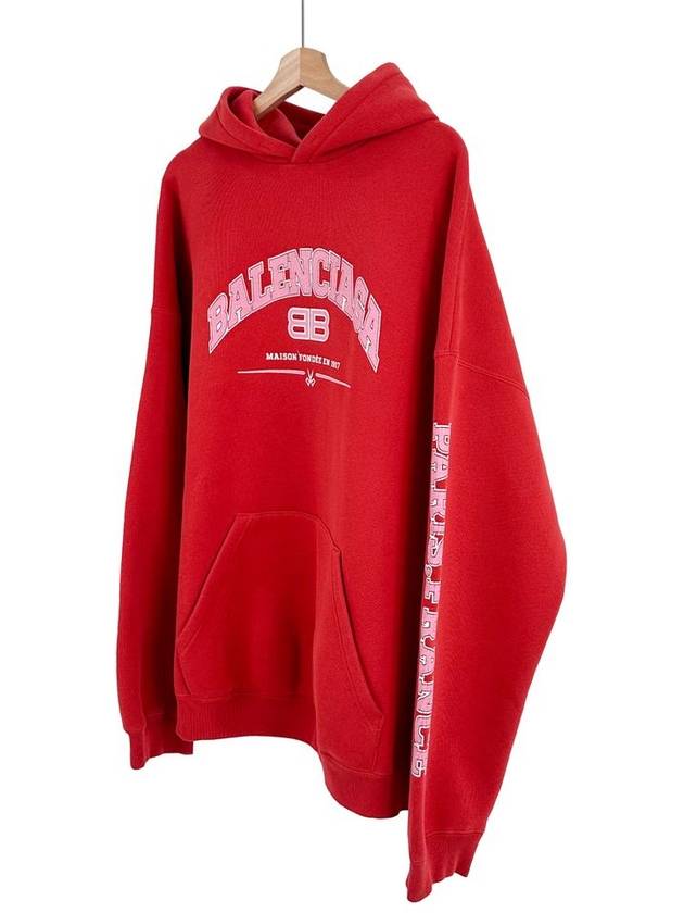 4 BB Men s Graphic Artwork Logo Heavy Hooded Sweatshirt Red - BALENCIAGA - BALAAN 1