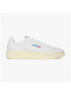 Dallas White Tab Leather Low Top Sneakers White - AUTRY - BALAAN 3