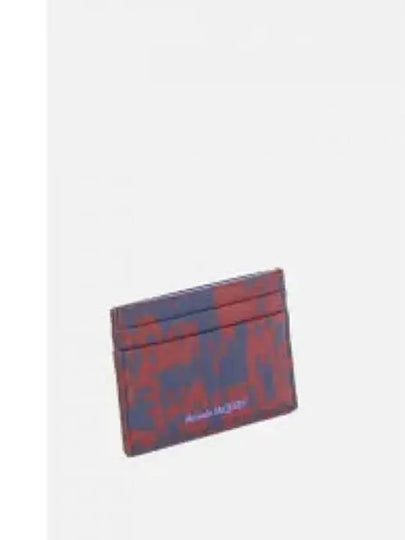 Logo Card Wallet Red Blue - ALEXANDER MCQUEEN - BALAAN 2