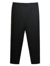 Men's Square Steel Logo Wool Crop Straight Pants Black - WOOYOUNGMI - BALAAN 2