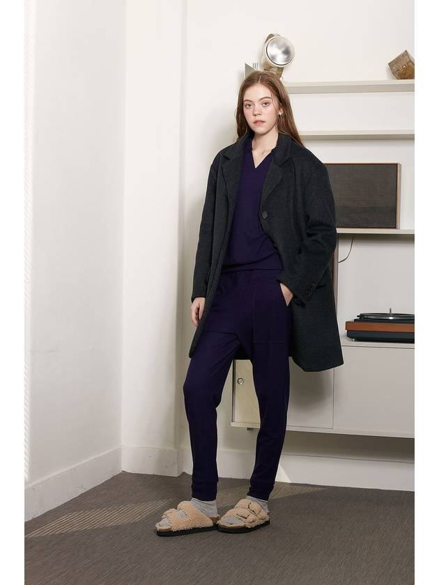 Surf Clam Wool SIngle Coat Chacoal - VIBEREEN - BALAAN 7