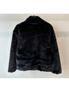 NSW Faux Fur Jacket Black - NIKE - BALAAN 3