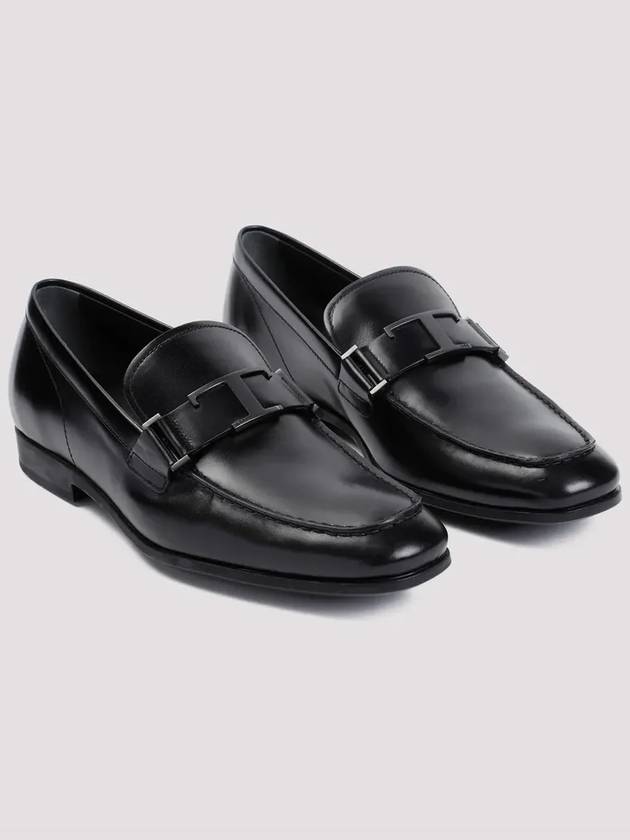 T Timeless Logo Loafers Black - TOD'S - BALAAN 3