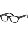 Glasses frame ML5158D 001 square black horn rim Asian fit - MONCLER - BALAAN 7