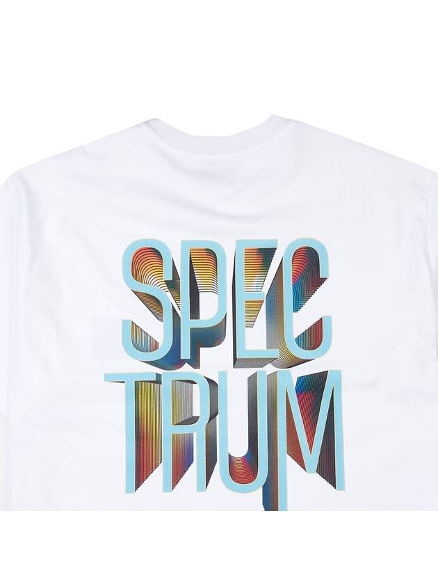 Spectrum Graphic Cotton Short Sleeve T-Shirt White - SOLID HOMME - BALAAN 8