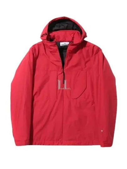 Compass Embroidered Hooded Jacket Red - STONE ISLAND - BALAAN 2