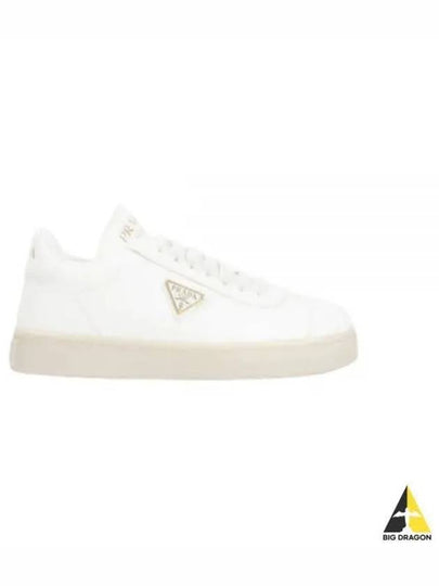 Leather Low Top Sneakers White - PRADA - BALAAN 2