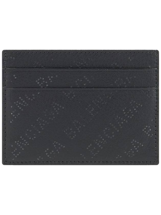 Logo Perforated Cash Card Holder Black - BALENCIAGA - BALAAN 2