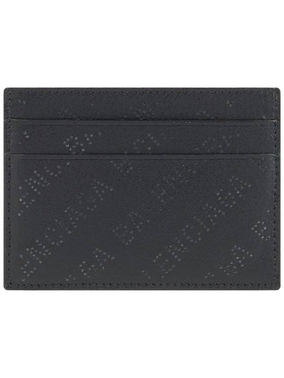 Logo Perforated Cash Card Holder Black - BALENCIAGA - BALAAN 2