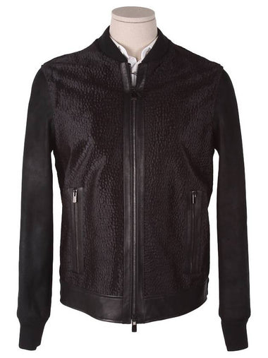 Black leather blouson - DROME - BALAAN 1